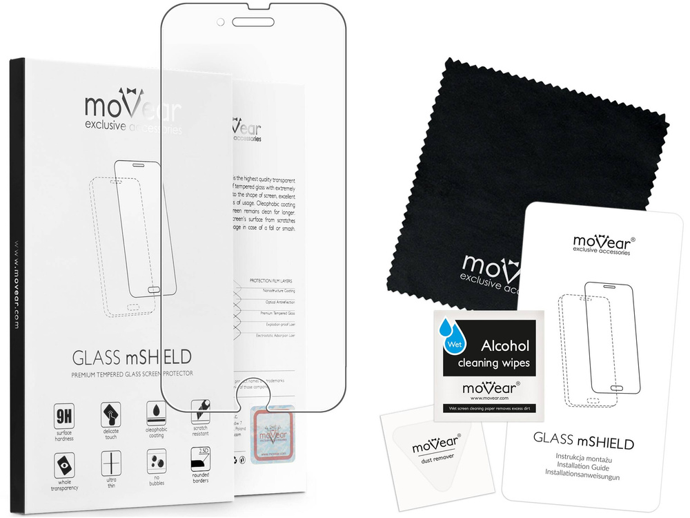 moVear GLASS mSHIELD 2.5D MATT do Apple iPhone 6 Plus / 6s Plus (5.5") (Antyrefleksyjne, kompatybilne z etui)