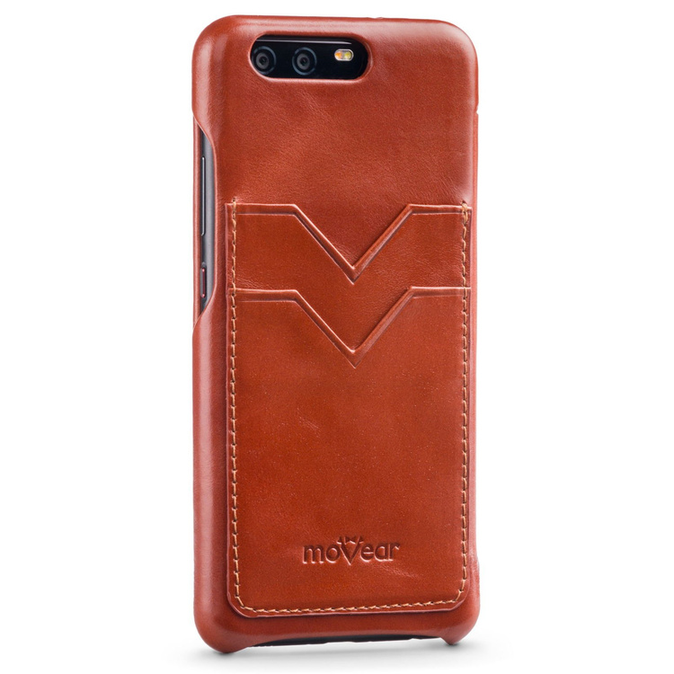 moVear flipSide S+ Skórzane Etui do Huawei P10 | Skóra Vintage | Brązowy