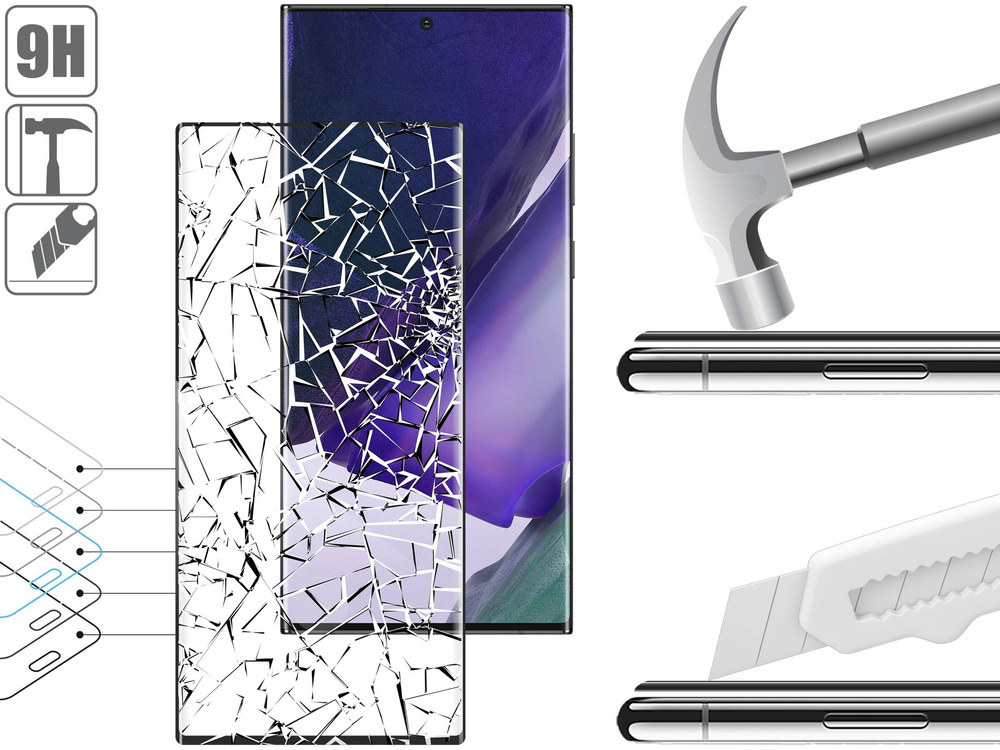 moVear GLASS mSHIELD 3D do Samsung Galaxy Note 20 Ultra (6.9") (na cały ekran)