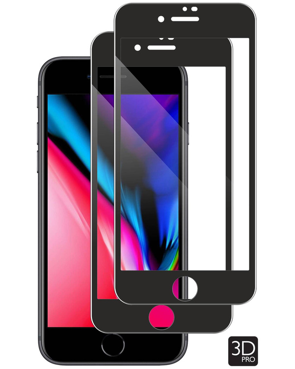 2 szt. | moVear GLASS mSHIELD 3D PRO do Apple iPhone 8 / 7 (4.7") (na cały ekran)