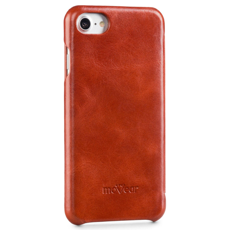 moVear flipSide S skórzane etui do Apple iPhone SE (2022 / 2020) / 8 / 7 (4.7") | Skóra naturalna vintage (Brązowa)