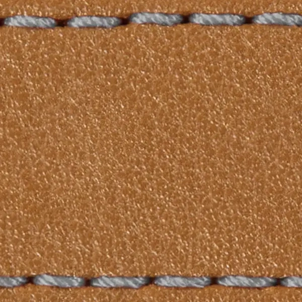 Pasek C1 26mm | Jasnobrązowy / Szara nić | Części skórzane bez klamry