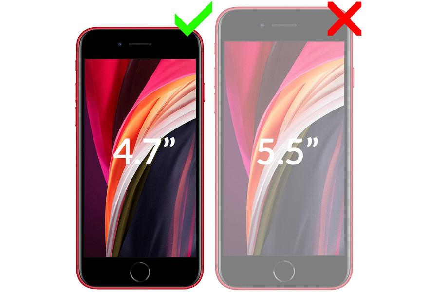 2 szt. | moVear flexible mSHIELD 3D PRO do Apple iPhone SE (2022 / 2020) / 8 / 7 (4.7"). Pancerne szkło hybrydowe.