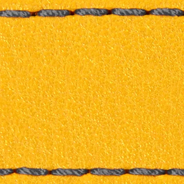 Pasek C1 19mm | Żółty / Grafitowa nić | Części skórzane bez klamry