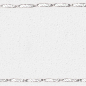 Podkładka W1 do paska 22mm | Biały / Biała nić