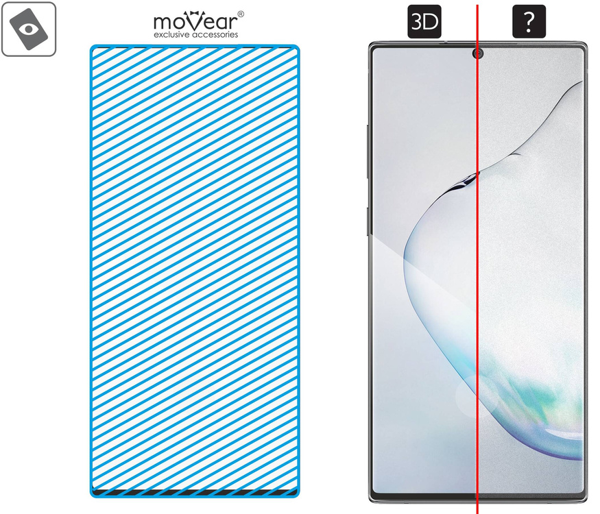 2 szt. | moVear GLASS mSHIELD 3D do Samsung Galaxy S22 Ultra (6.8") (na cały ekran)