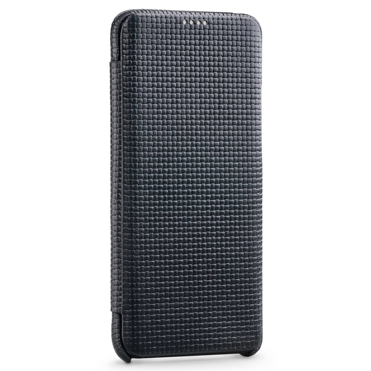 moVear flipSide S skórzane etui do Samsung Galaxy S9+ (Plus) (6.2") | (Czarny)