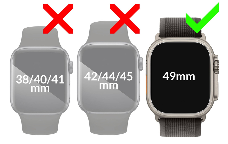 2 szt. | moVear GLASS mSHIELD 2.5D MATT do Apple Watch Ultra (49mm) (1.92") (Antyrefleksyjne, kompatybilne z etui)