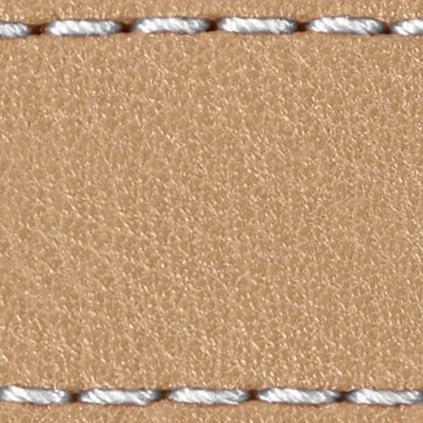 Pasek C1 20mm | Cappuccino / Biała nić | Części skórzane bez klamry