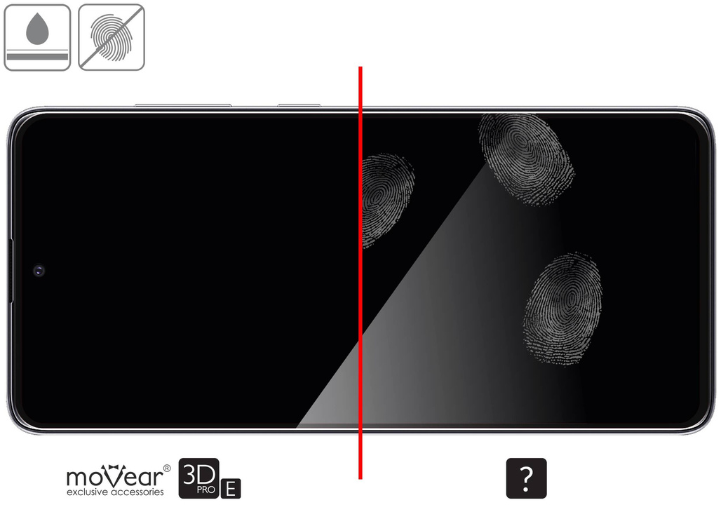 moVear GLASS mSHIELD 3D PRO-E do Samsung Galaxy A51 (6.5") (kompatybilne z etui)