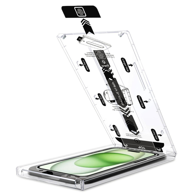 moVear mBOX GLASS mSHIELD 2.5D MAX MATT do Apple iPhone 16 Plus / 15 Plus (6.7") (Antyrefleksyjne, kompatybilne z etui, z Aplikatorem)