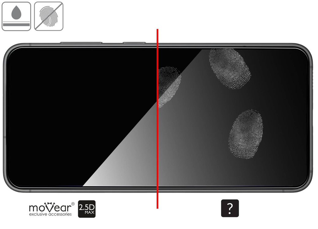 2 szt. | moVear GLASS mSHIELD 2.5D MAX do Samsung Galaxy S23 (6.1") (kompatybilne z etui)