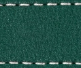 Pasek C1 26mm | Zielony butelkowy / Biała nić | Części skórzane bez klamry