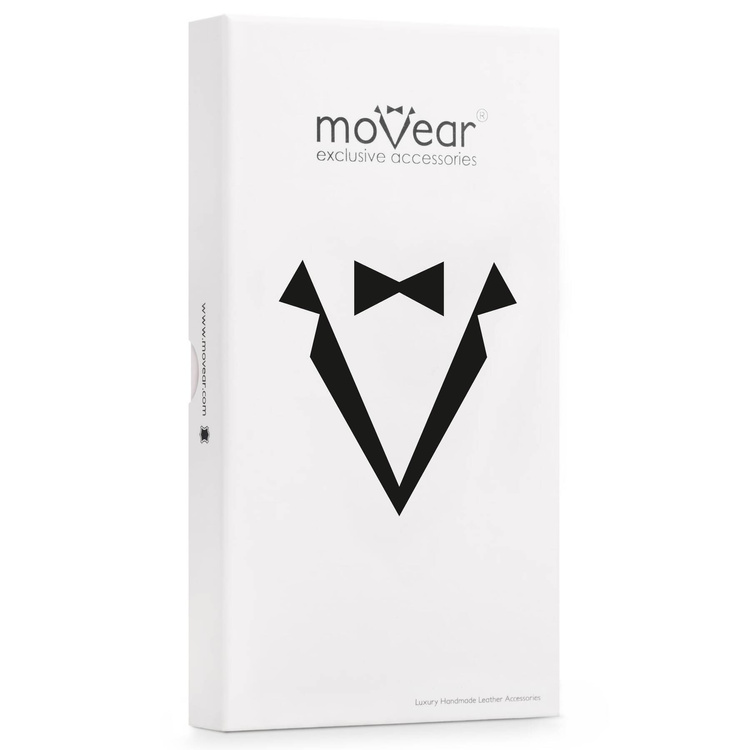 moVear flipSide S skórzane etui do Samsung Galaxy S9 (5.8") | Skóra naturalna nappa (Czerwona)