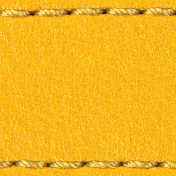 Pasek C1 22mm | Żółty / Żółta nić | Części skórzane bez klamry