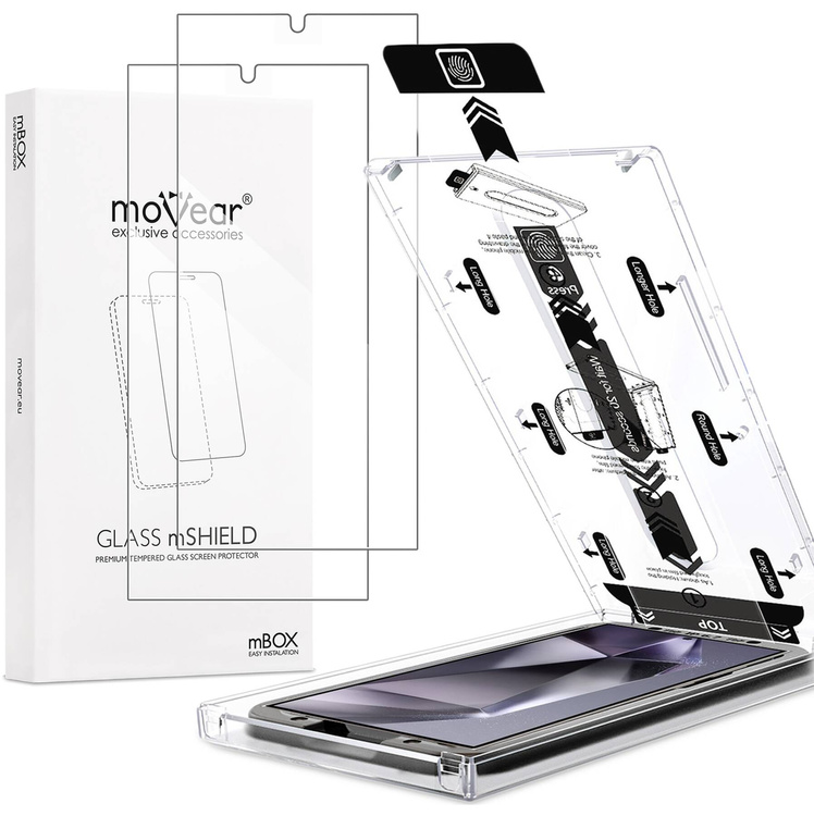 2 szt. | moVear mBOX GLASS mSHIELD 2.5D do Samsung Galaxy S24 Ultra (6.8") (łatwy montaż)