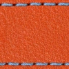 Pasek C1 26mm | Pomarańczowy / Błękitna nić | Części skórzane bez klamry