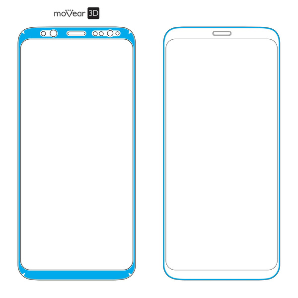 2 szt. | moVear GLASS mSHIELD 3D do Samsung Galaxy Note 8 (6.3") (na cały ekran)