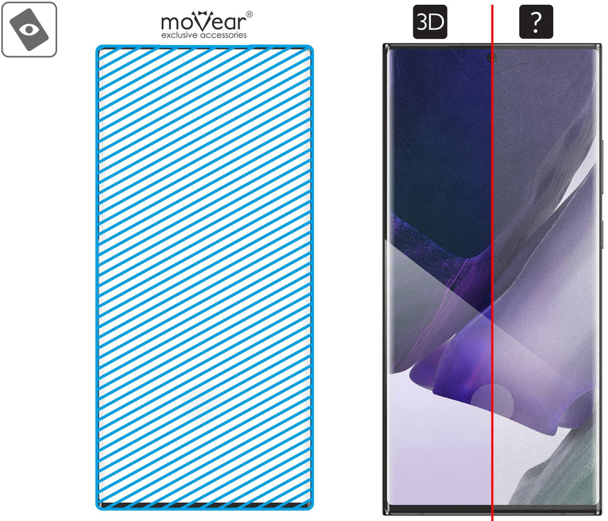 moVear GLASS mSHIELD 3D do Samsung Galaxy Note 20 Ultra (6.9") (na cały ekran)