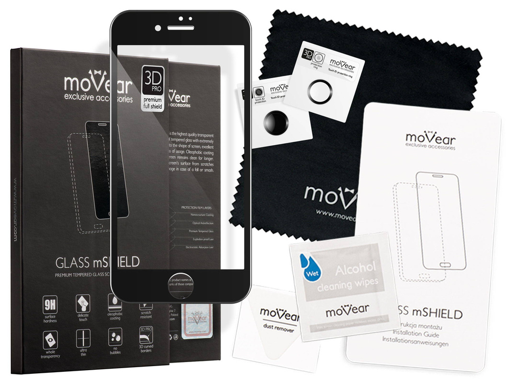 moVear GLASS mSHIELD 3D PRO na Apple iPhone 8 / 7 PLUS