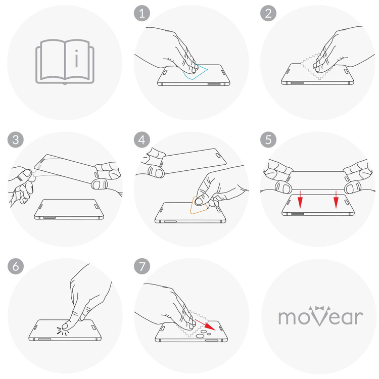 moVear GLASS mSHIELD 3D PRO-E do Apple iPhone 14 Pro Max (6.7") (kompatybilne z etui)