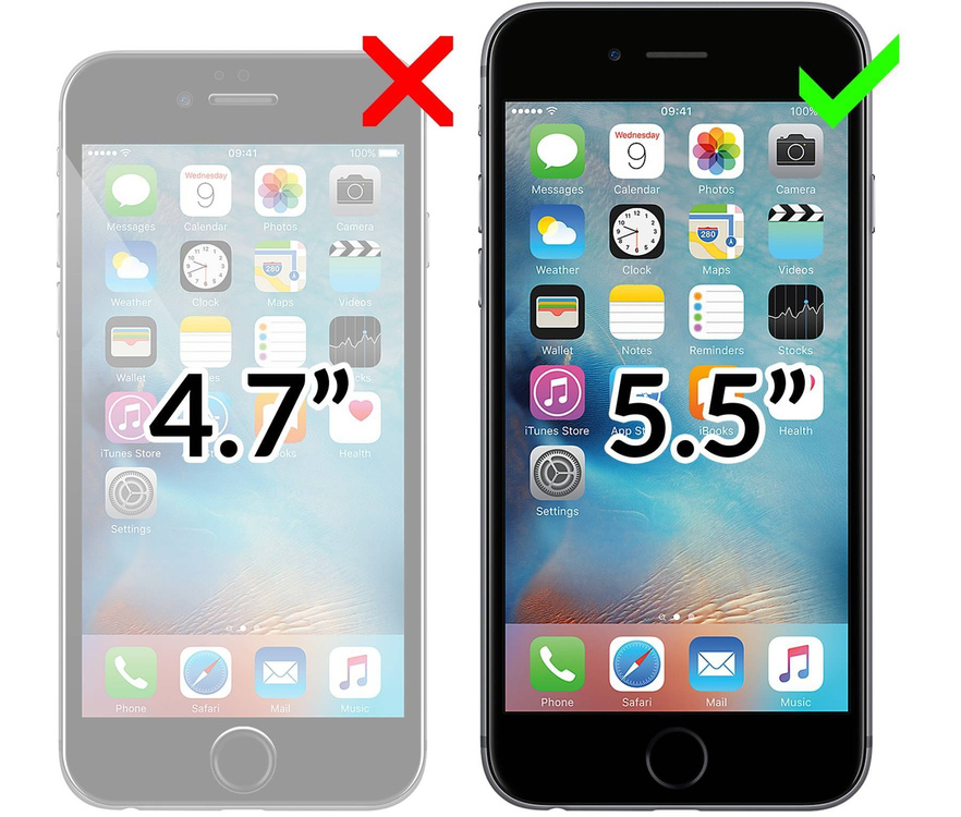 moVear flipSide C skórzane etui do Apple iPhone 6 Plus / 6s Plus (5.5") | Skóra naturalna vintage (Czarna)