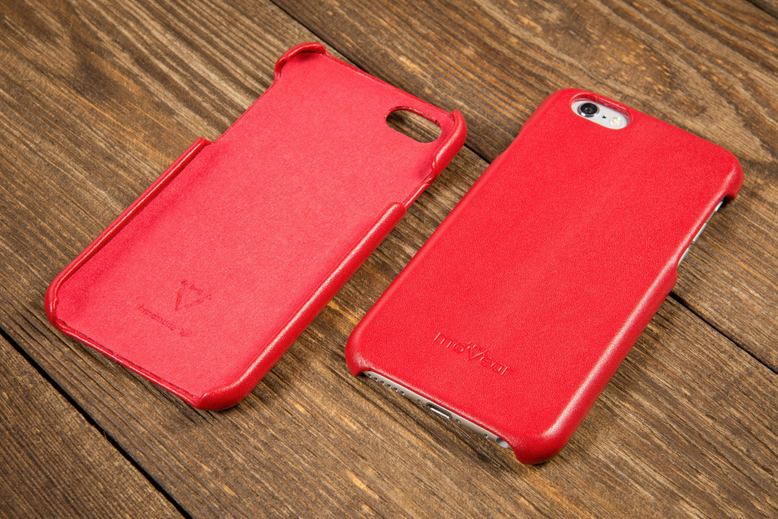 moVear backCover S Skórzane Etui Plecki do Apple iPhone 6 / 6s | Skóra Gładka | Cappuccino