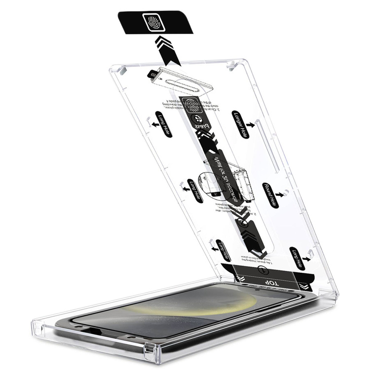 moVear mBOX GLASS mSHIELD 2.5D privacy do Samsung Galaxy S25 / S24 (6.2") (Anty spy, z Aplikatorem)