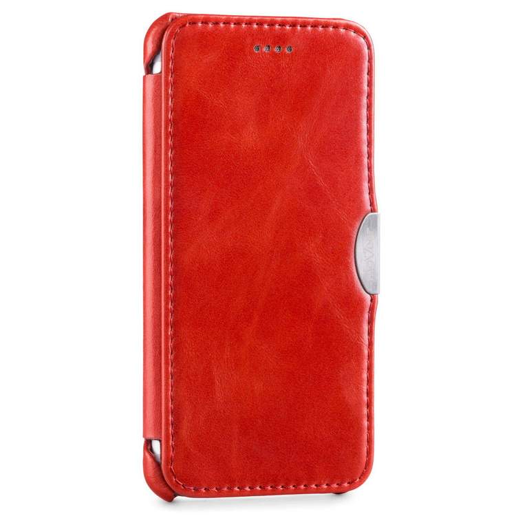 moVear flipSide C+ Skórzane Etui do Apple iPhone 6 / 6s | Skóra Vintage | Czerwony