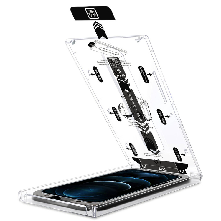 moVear mBOX GLASS mSHIELD 2.5D do Apple iPhone 12 Pro Max (6.7") (łatwy montaż)
