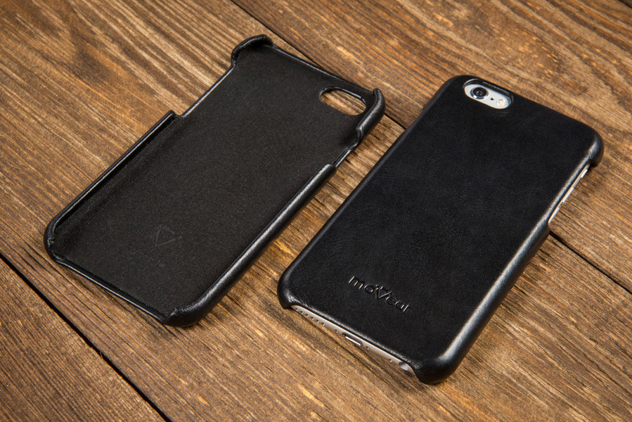 moVear backCover S Skórzane Etui Plecki do Apple iPhone 6 / 6s | Skóra Gładka | Cappuccino