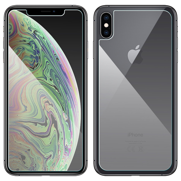 moVear GLASS mSHIELD 2.5D na Apple iPhone Xs MAX | Szkło Hartowane (Przód + Tył)