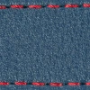Pasek C1 26mm | Niebieski Jeans / Czerwona nić | Części skórzane bez klamry