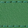 Pasek C1 20mm | Zielony / Turkusowa nić | Części skórzane bez klamry
