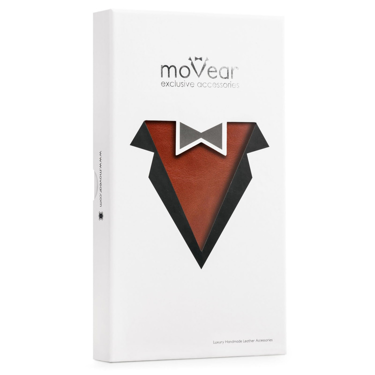 moVear flipSide S+ Skórzane Etui do Huawei P10 | Skóra Vintage | Brązowy