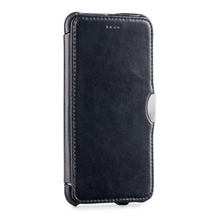 moVear flipSide C skórzane etui do Apple iPhone 6 Plus / 6s Plus (5.5") | Skóra naturalna vintage (Czarna)