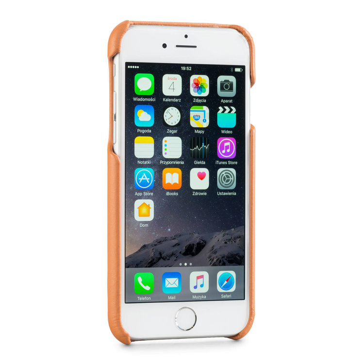 moVear backCover S+ Skórzane Etui Plecki do Apple iPhone 6 / 6s | Skóra Gładka | Cappuccino