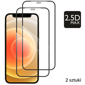 2 szt. | moVear GLASS mSHIELD 2.5D MAX do Apple iPhone 12 Mini (5.4") (kompatybilne z etui)
