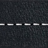 Pasek C2 26mm | Czarny / Biała nić | Części skórzane bez klamry