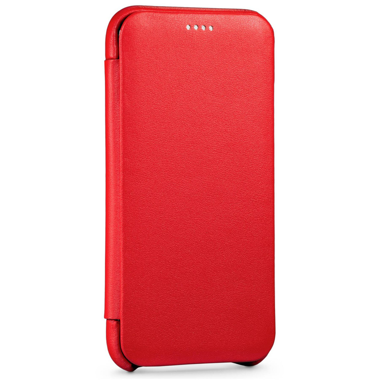 moVear flipSide S skórzane etui do Apple iPhone 11 Pro (5.8") | Skóra naturalna nappa (Czerwona)