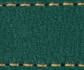 Pasek C1 23mm | Zielony butelkowy / Złota nić | Części skórzane bez klamry