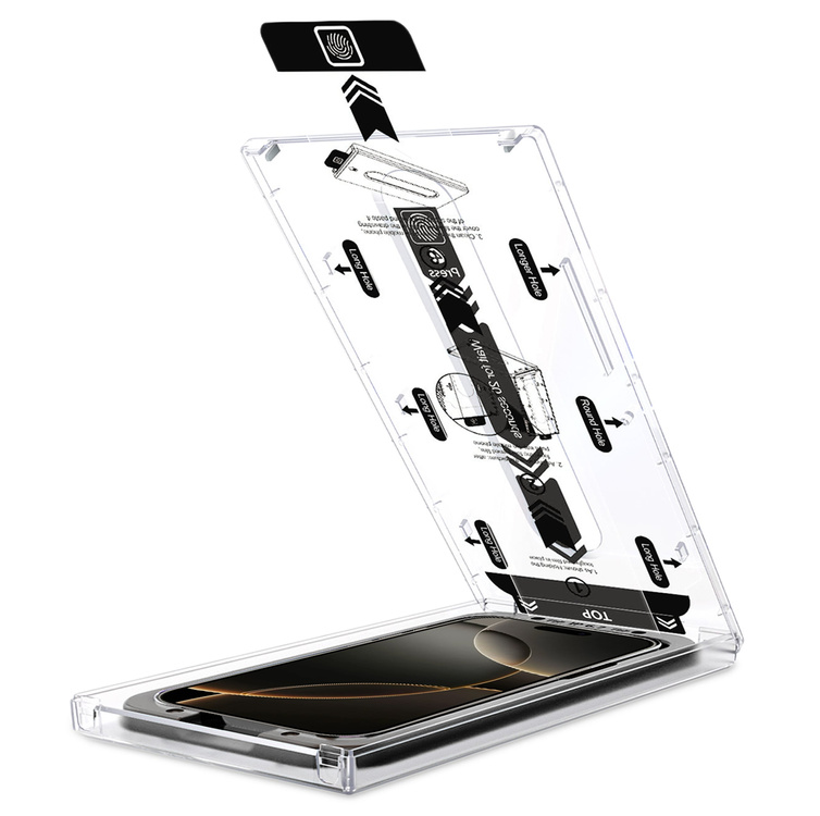 moVear mBOX GLASS mSHIELD 2.5D do Apple iPhone 17 Pro / 17 / 16 Pro (6.3") (łatwy montaż)