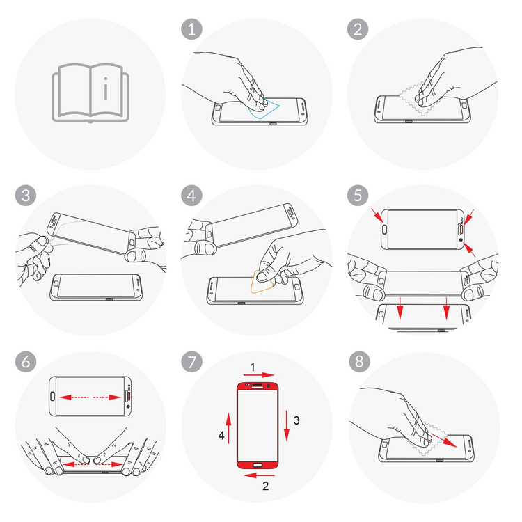 2 szt. | moVear GLASS mSHIELD 3D do Samsung Galaxy S9+ (Plus) (6.2") (na cały ekran)