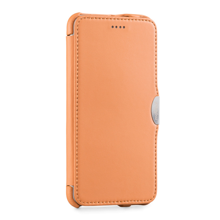 moVear flipSide C skórzane etui do Apple iPhone 6 Plus / 6s Plus (5.5") | Skóra naturalna gładka (Cappuccino)