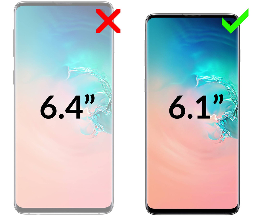moVear flipSide S skórzane etui do Samsung Galaxy S10 (6.1") | Skóra naturalna gładka (Czarna)