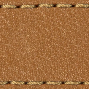 Pasek C1 20mm | Jasnobrązowy / Złota nić | Części skórzane bez klamry