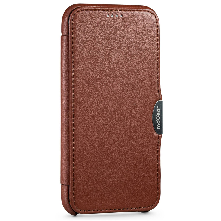 moVear flipSide C skórzane etui do Apple iPhone 11 Pro (5.8") | Skóra naturalna nappa (Brązowa)