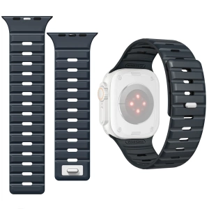 Pasek silikonowy SIL M1 do Apple Watch 10 / 9 / 8 / 7 / 6 / 5 / 4 / SE (46/45/44mm) & Ultra (49mm) | Czarny