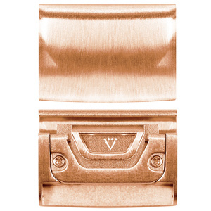 moVear | Adapter paska 22mm do Garmin QuickFit 26mm Fenix / Epix / Quatix / Tactix / Enduro - 51mm | Różowe Złoto Stal nierdzewna +PVD