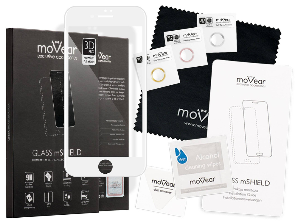 moVear GLASS mSHIELD 3D PRO na Apple iPhone 8 / 7 PLUS